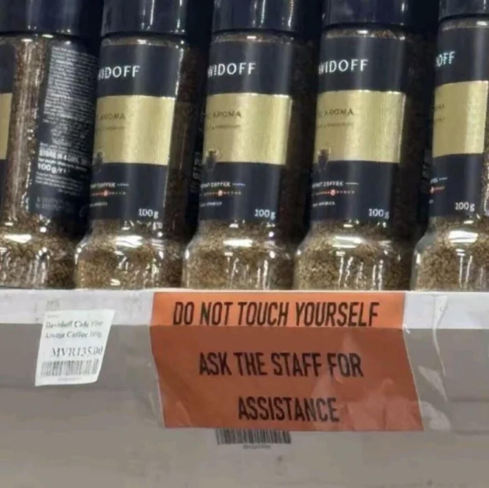 OFF IDOFF WIDOFF #IDOFF ORA APOMA AROMA THA - - and - - - - - 100g/r - setamx and COFFEE 15 - UND ZOFFEK adidas adidas - 100g - - 200g 100 B 100 - Cak the DO NOT TOUCH YOURSELF United Coffee MVR135.00 and H ASK THE STAFF FOR ASSISTANCE