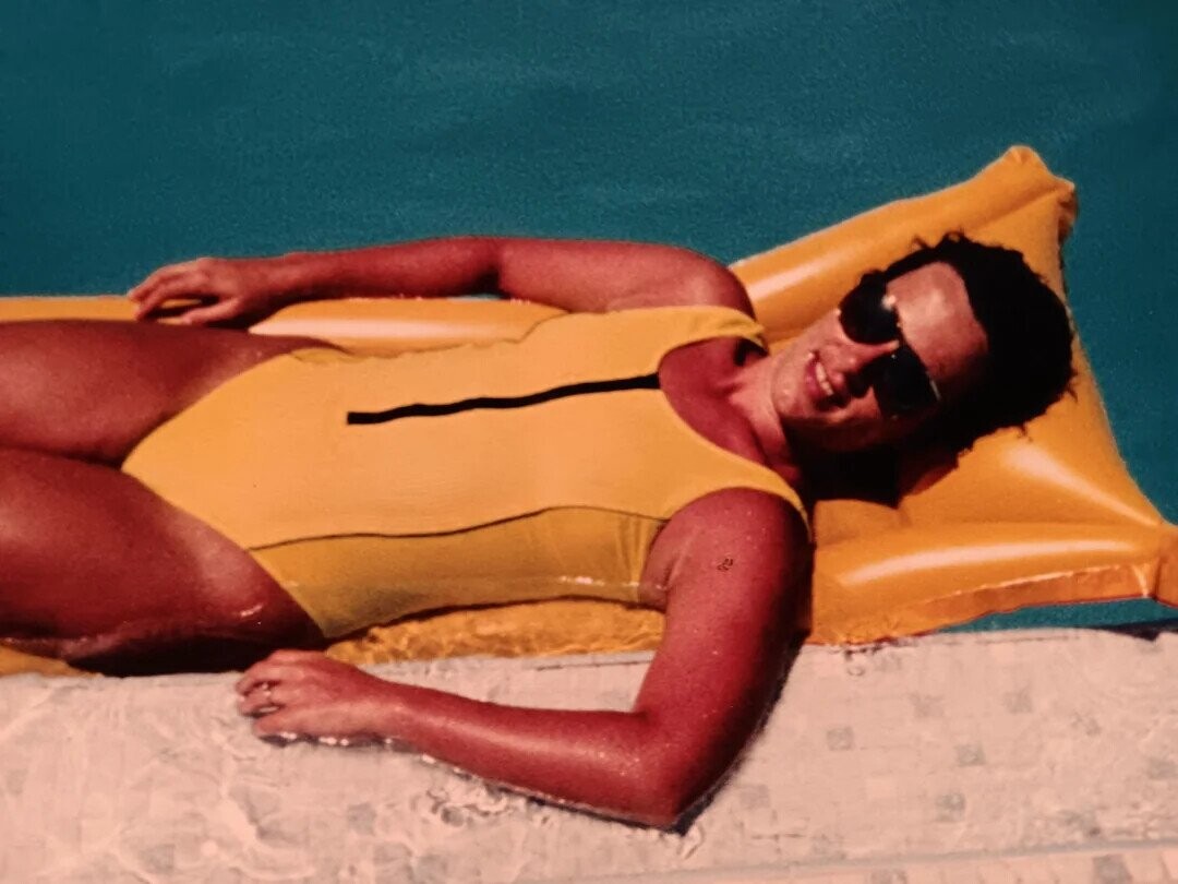 Beach Photos Obviously from Before the Days of SPF