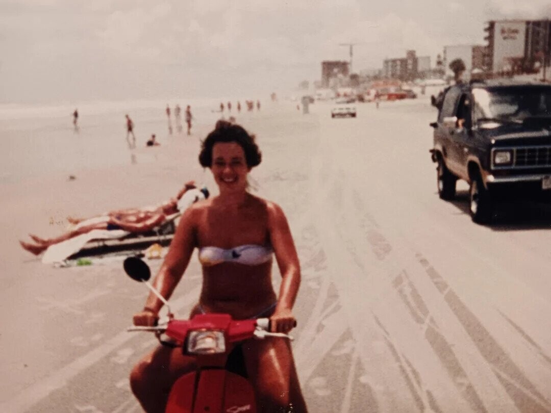 Beach Photos Obviously from Before the Days of SPF