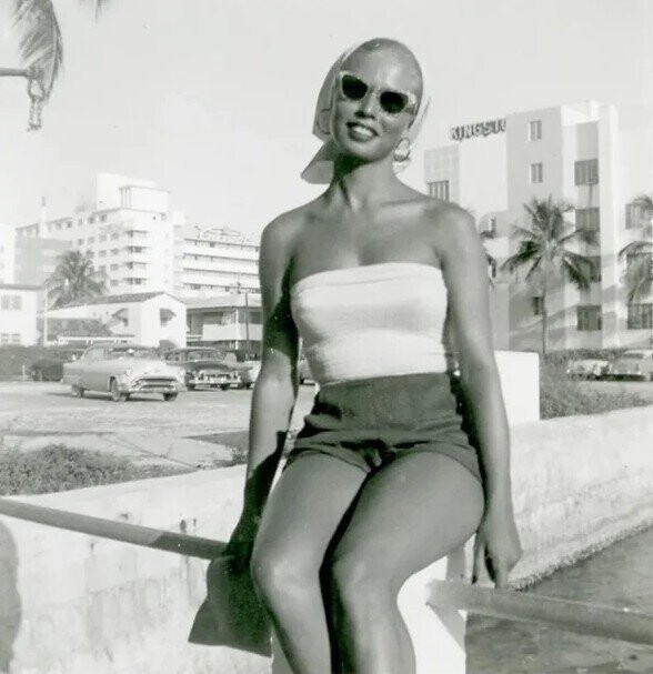 Beach Photos Obviously from Before the Days of SPF