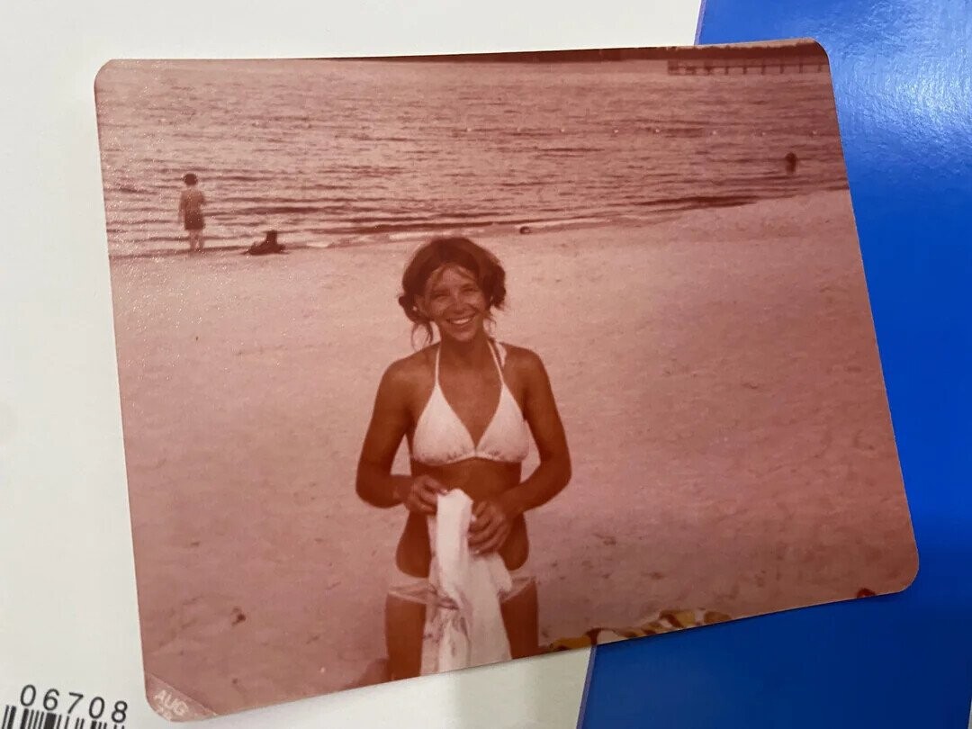 Beach Photos Obviously from Before the Days of SPF