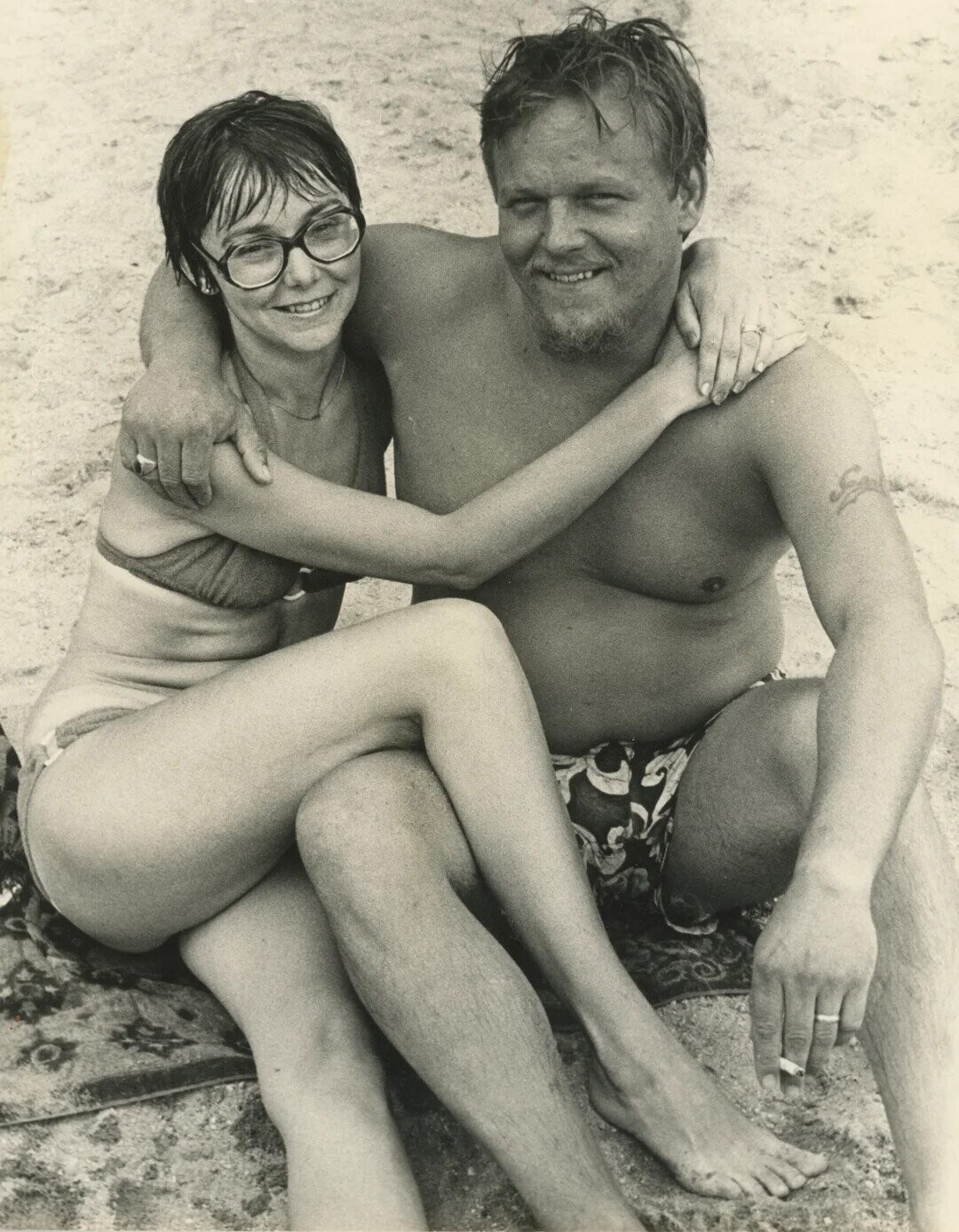 Beach Photos Obviously from Before the Days of SPF