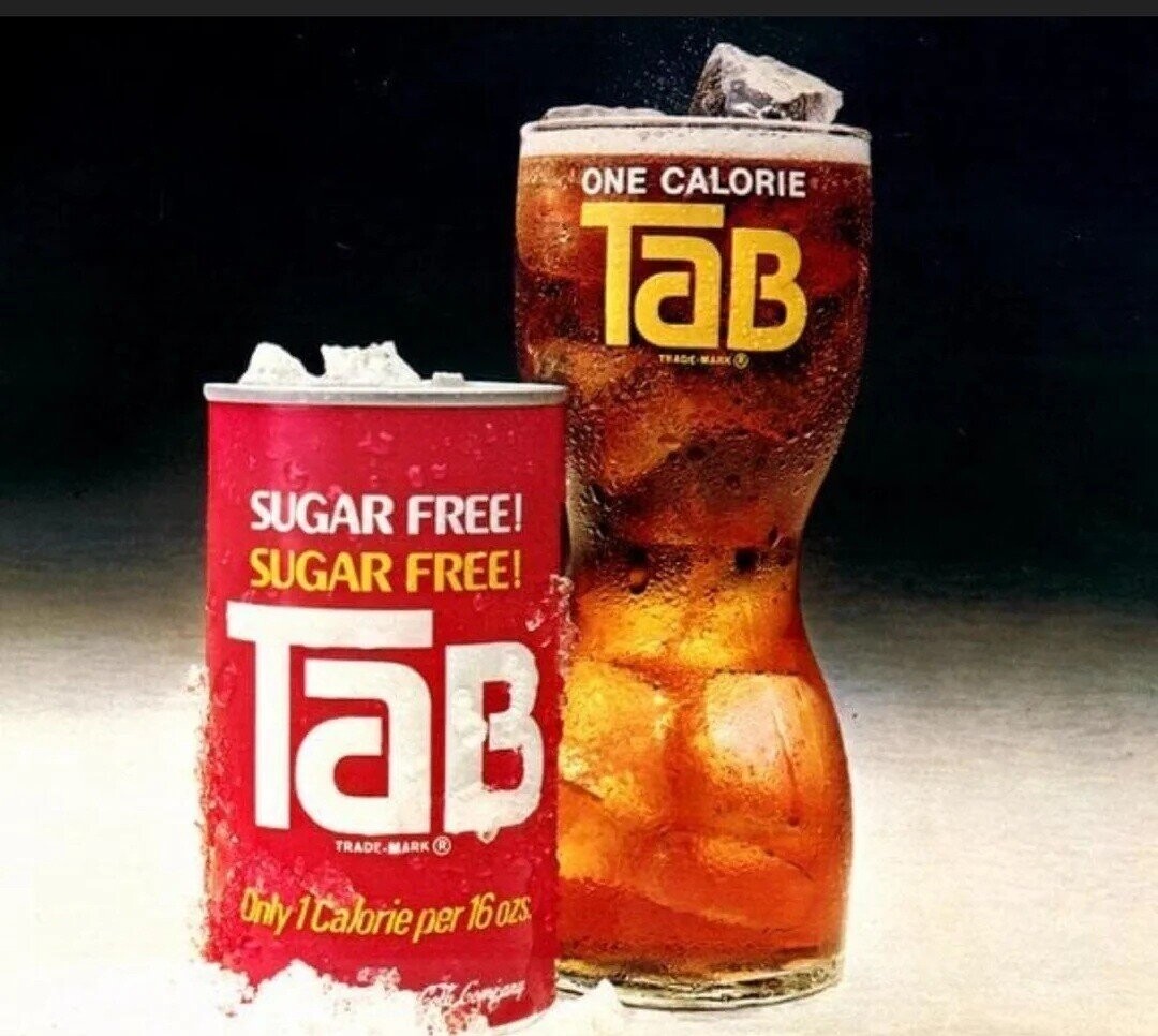 ONE CALORIE TaB TEADC M SUGAR FREE! SUGAR FREE! TaB TRADE-MARK ® Only 1Calorie per 16 ozs. toolking