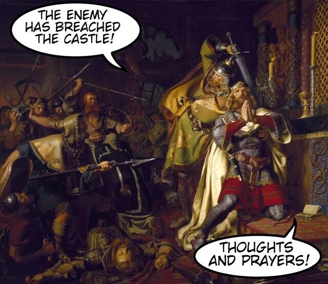 THE ENEMY HAS BREACHED THE CASTLE! THOUGHTS AND PRAYERS! 