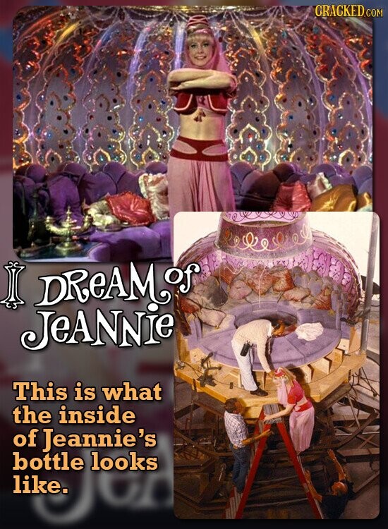 GRACKED.COM DREAM of JeANNie This is what the inside of Jeannie's bottle looks Ju