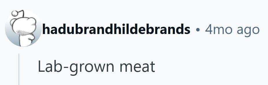 hadubrandhildebrands . 4mo ago Lab-grown meat