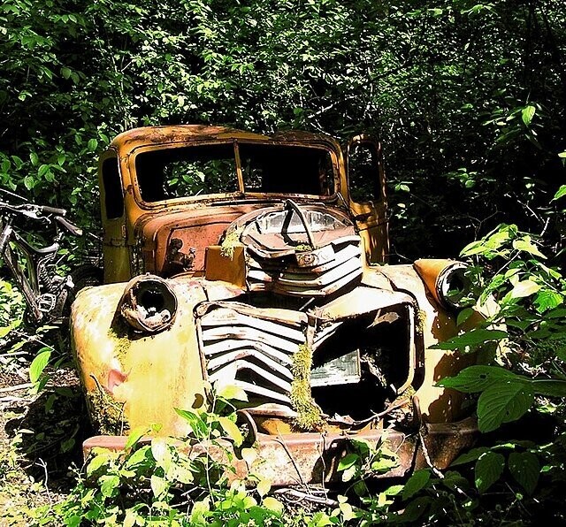 Cars Parked, Abandoned Or Wrecked In Wild Places