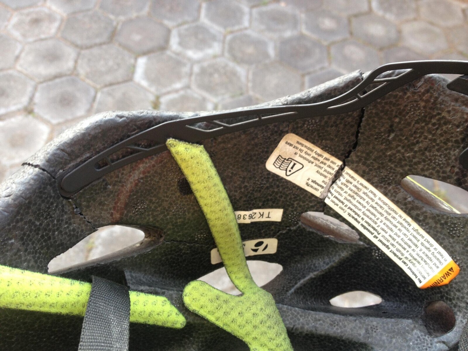 TK2638 helmet serious ON protect against injury can lle helmet occur receives 10 daely correctly. can ! blow manufacturer, P OF and to Protection possible apparently impacts. reduced s Even helmet when has DM 4 damage. ever / the return destroy replace it replace 4 and damage helmet shows signs 10 Helmet 6 cleaning 10 can TO be IN agents AWARNIN then cause damage. or direct substances Clean with such of sunlight Insect repellant Make seriously can modifications also damaged petrol, paint, adhesives, or IIIW soap and water only. Do not store ou read manual owner's or use and