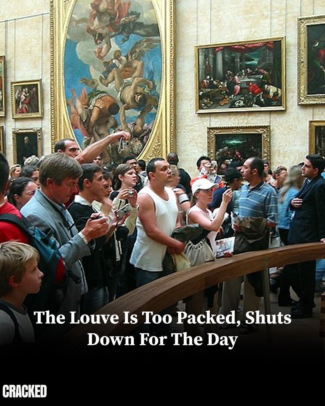 The Louve Is Too Packed, Shuts Down For The Day CRACKED