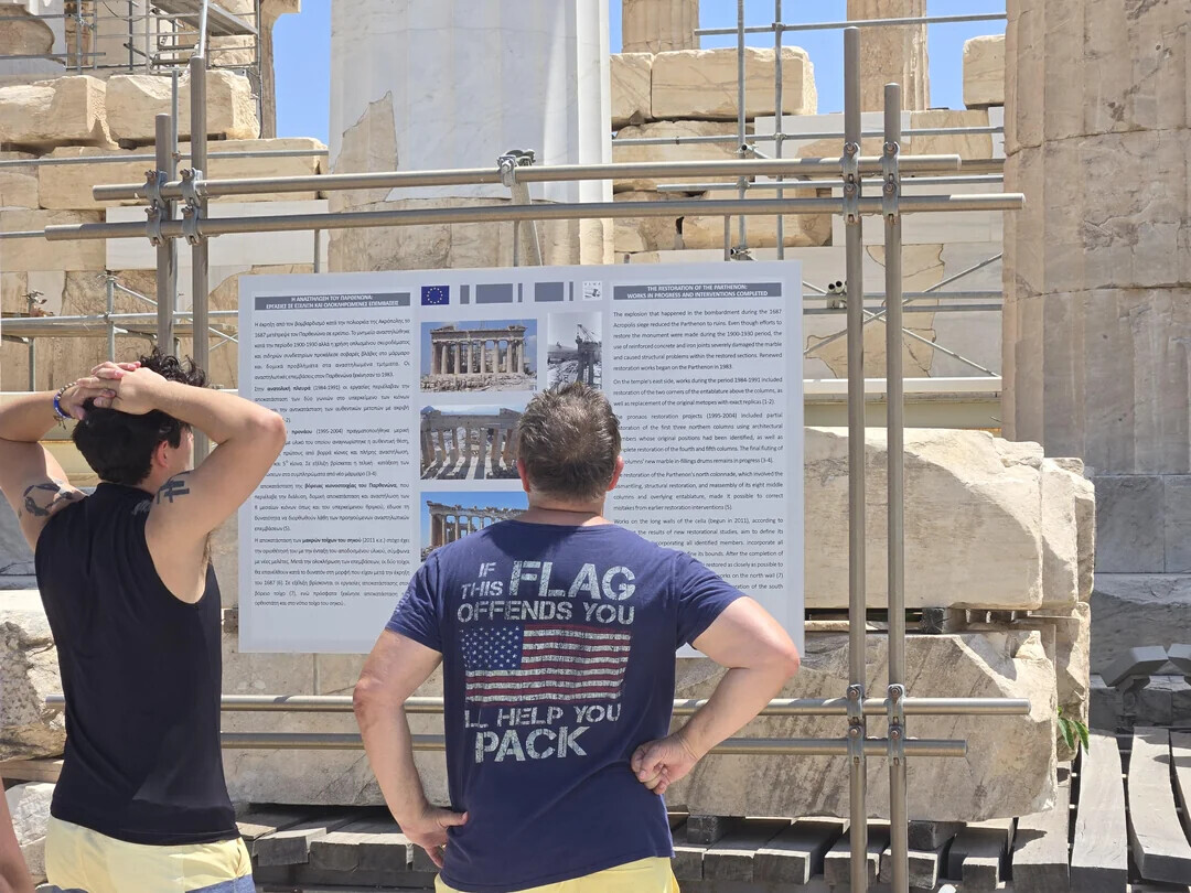 - RESTORATION G THE PARTHENON WORKS IN PROGRESS INTERVENTIONS COMPLETED WARAITHAGEN BY CAPDENONA CLACK НА ОЛОКАНРОМЕМЕ INTERNATION The explosion that happened the bombardment during - 1647 Happle HET - кокорка S Acropole clays reduced % Fathenor THEY though - 250 - spelmin reston IN monument were made during - 1900-1990 period the and - repiato 1900 1990 stad por responsibility and iron joints severally damaged the matie - e and caused structure problem within من replared sections Renneed o - South en everything metoration works begen On the eapt side works 2991 included E overshall a - republica - cornery of the ontabilityre above the column.ne Salte kcal - - the KOWN