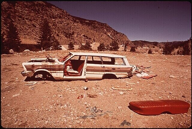 Cars Parked, Abandoned Or Wrecked In Wild Places