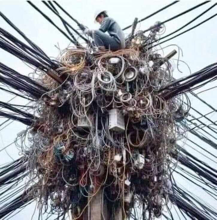 Urban Wired Jungles Somehow Powering the World