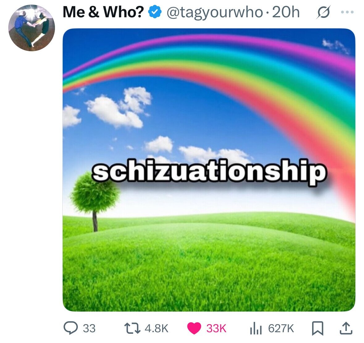 Me & Who? @tagyourwho.20h O ... schizuationship 33 4.8K 33K 627K 