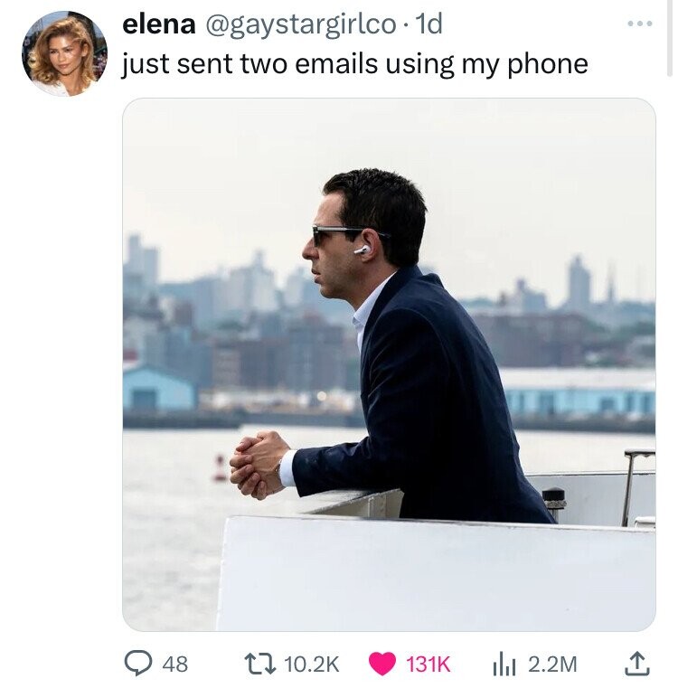 elena @gaystargirlco . 1d just sent two emails using my phone 48 10.2K 131K 2.2M