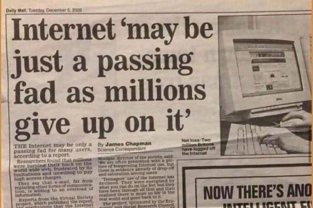 Daily Mall Tuesday December 5. 2000 Internet 'may be just a passing fad as millions give up on it' Net loss Two THE Internet may be only a By Jamos Chapman million Britons passing fad for many users, Science Correspondent have logged off according to a report. the Internet Woodgar, director of the society, said Researchers found that millions We are often presented with a pic- were turning their back on the ture of burgeoning Internet use, but world wide web. frustrated Exy its there to evidence already of drop-off limitations and unwilling to pay and saturation among users high