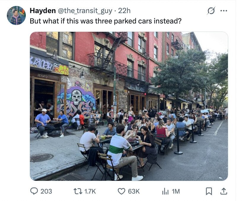 Hayden @the_transit_guy 22h ... But what if this was three parked cars instead? 203 1.7K 63K del 1M
