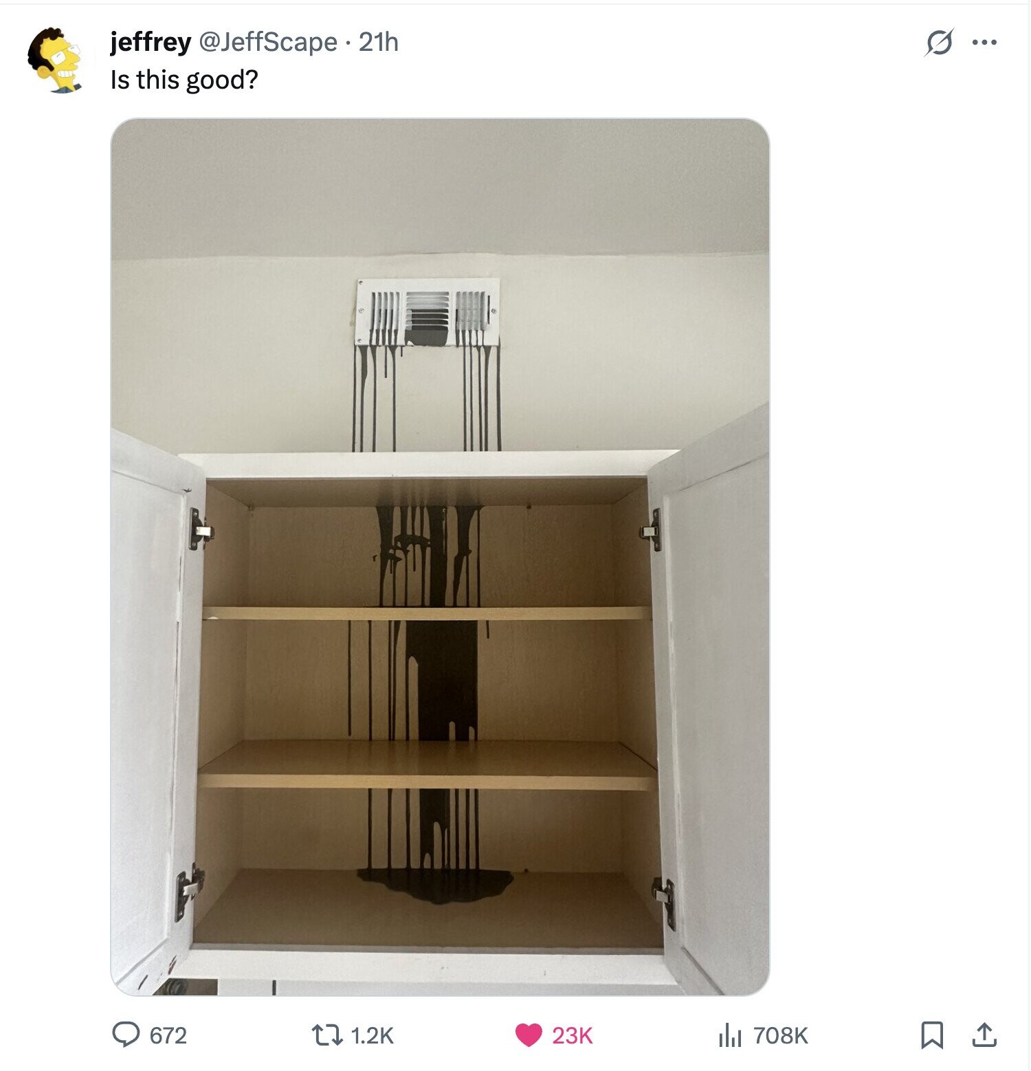 jeffrey @JeffScape . 21h s ... Is this good? 672 1.2K 23K 708K