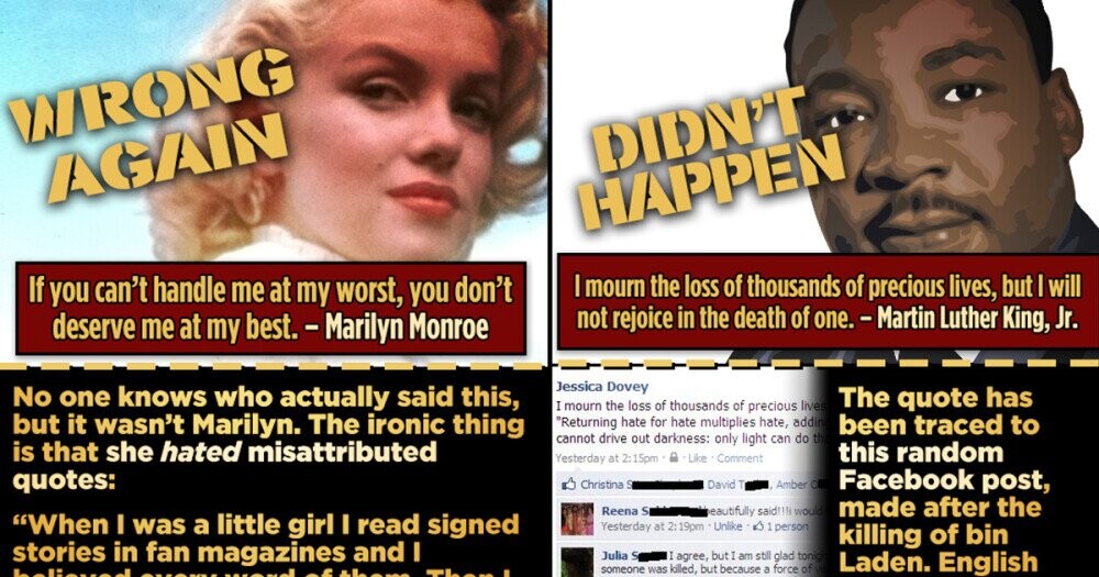 42 Iconic Quotes Everyone Gets Wrong