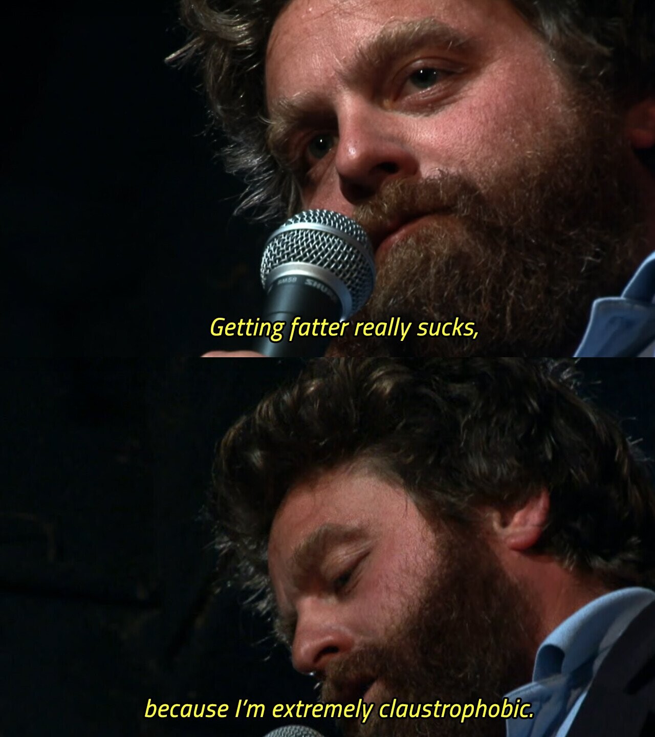 SHURS SM58 Getting fatter really sucks, because I'm extremely claustrophobic. 