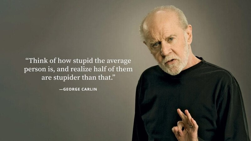 20 Classic and Grumpy George Carlin Lines