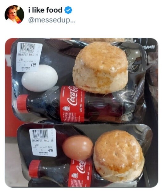 i like food @messedup... EACH SEENKEST BIRL IS it - Itam - с 4.99 J. - I Coca-Co 300 mi I I I I I I ! Y I BREAKFST PELL 15 en I HUMA C 4.99 MINITED MICHAEL Coca I : F I 300 ml - I 