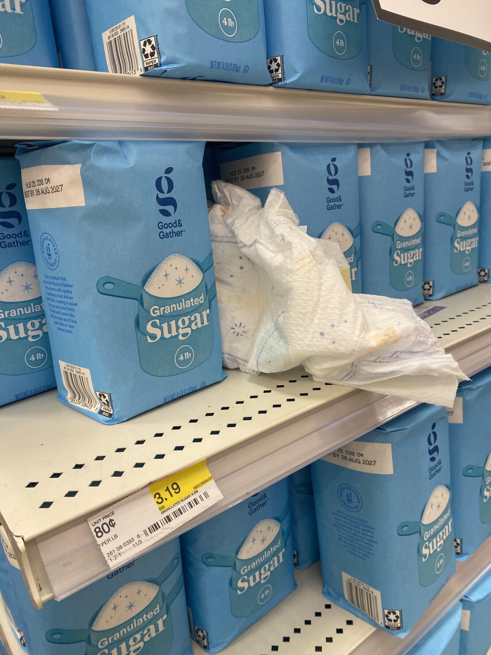 ar C-001225-01-115 25655-1A 261 06 0333 how2recycle.info 4lb Sugar PAPER 5453 BAG 4lb basar NET WT 41B(1.81kg) U how2recycle.info PAPER 4lb BIG the - HLB 25 238 04 BEST BY 26 AUG 2027 HLB 25 238 04 REST BY 26 AUG 2027 Good& g 202 Gather PROMISE- U so. Good& Good& Good Good Gather Gather Gather Gather Every product that camies the Good Gather starts with quality ingredients that deliver quate making it easier Granulated Granulated trysu and your family Granulat ed hoat well, every day. We promise you'll love Sugar Sugar Suga esch bite or your r money back. Granulated 4lb Sugar C-001225-01-115 261 06 0333 25655-1A 4lb 85239 08453 how2r U PAPER BAG 25 238 04 BY 26 AUG 2027 08523908453
