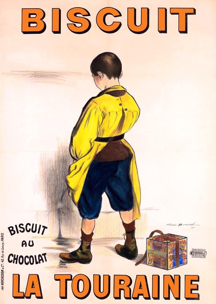 BISCUIT BISCUIT Timin A university AU ARNORD P. VERCASSON aC CHOCOLAT 2 Rose and IMP. VERCASSON &C. 43 Rue de Lancry. PARIS LA TOURAINE 
