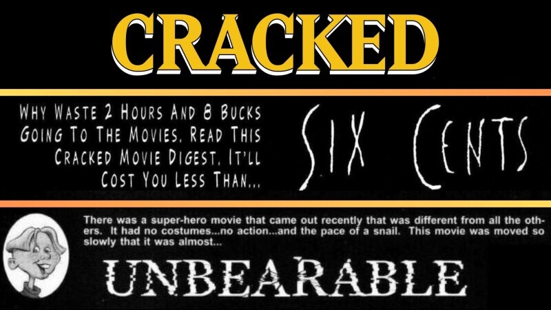 The Sixth Sense and Unbreakable Become Six Cents and Unbearable in This Double Feature of 25+ Year Old Cracked Parodies