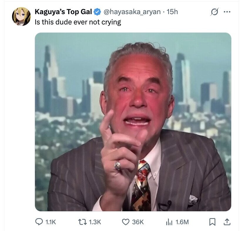 s ... Kaguya's Top Gal @hayasaka_aryan . 15h Is this dude ever not crying 1.1K 1.3K 36K du 1.6M