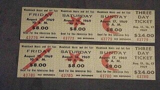Concert Tickets From The Golden Age Of Rock Shows