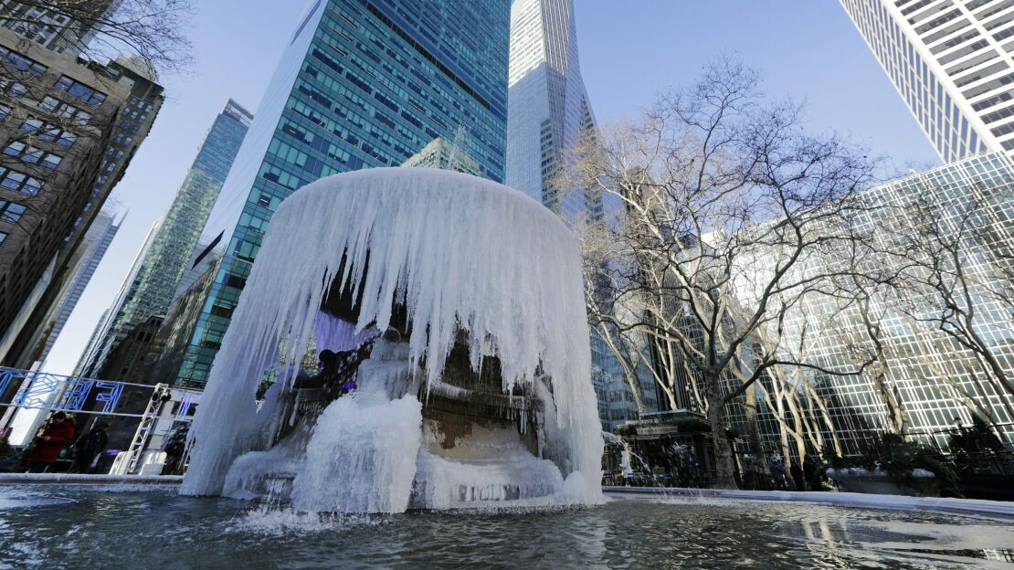 Photos of the Concrete Jungle as a Winter Wonderland