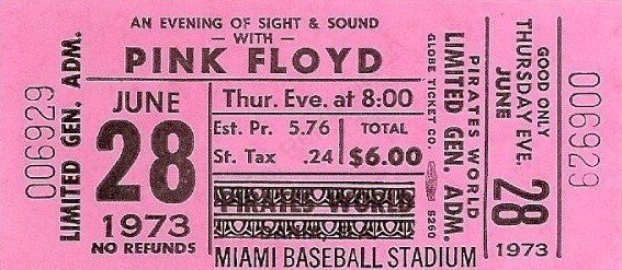 Concert Tickets From The Golden Age Of Rock Shows