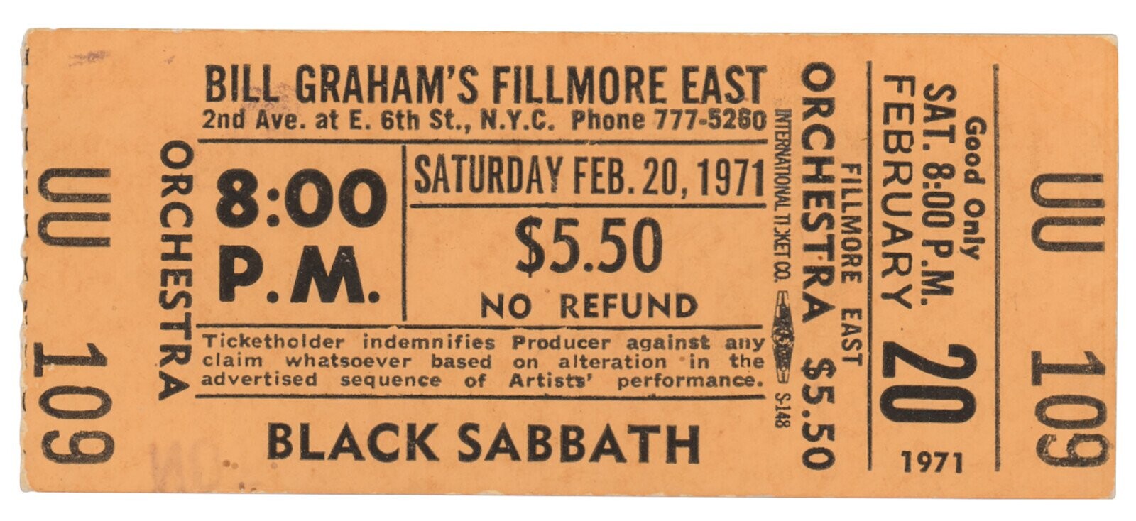 Concert Tickets From The Golden Age Of Rock Shows