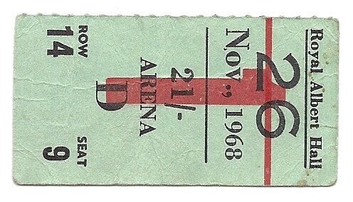 Concert Tickets From The Golden Age Of Rock Shows