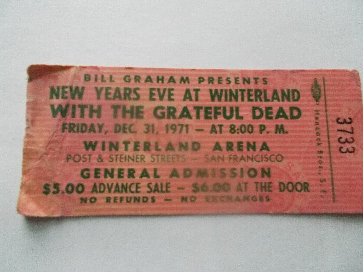 Concert Tickets From The Golden Age Of Rock Shows