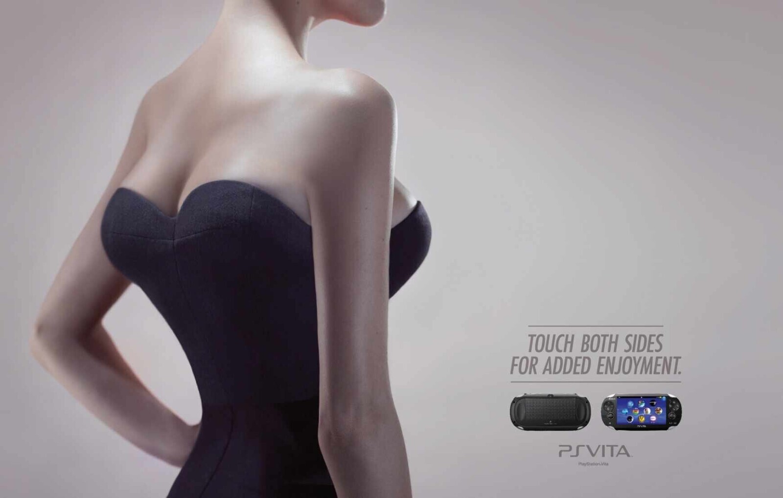 TOUCH BOTH SIDES FOR ADDED ENJOYMENT. PSVITA PayStation.Vita