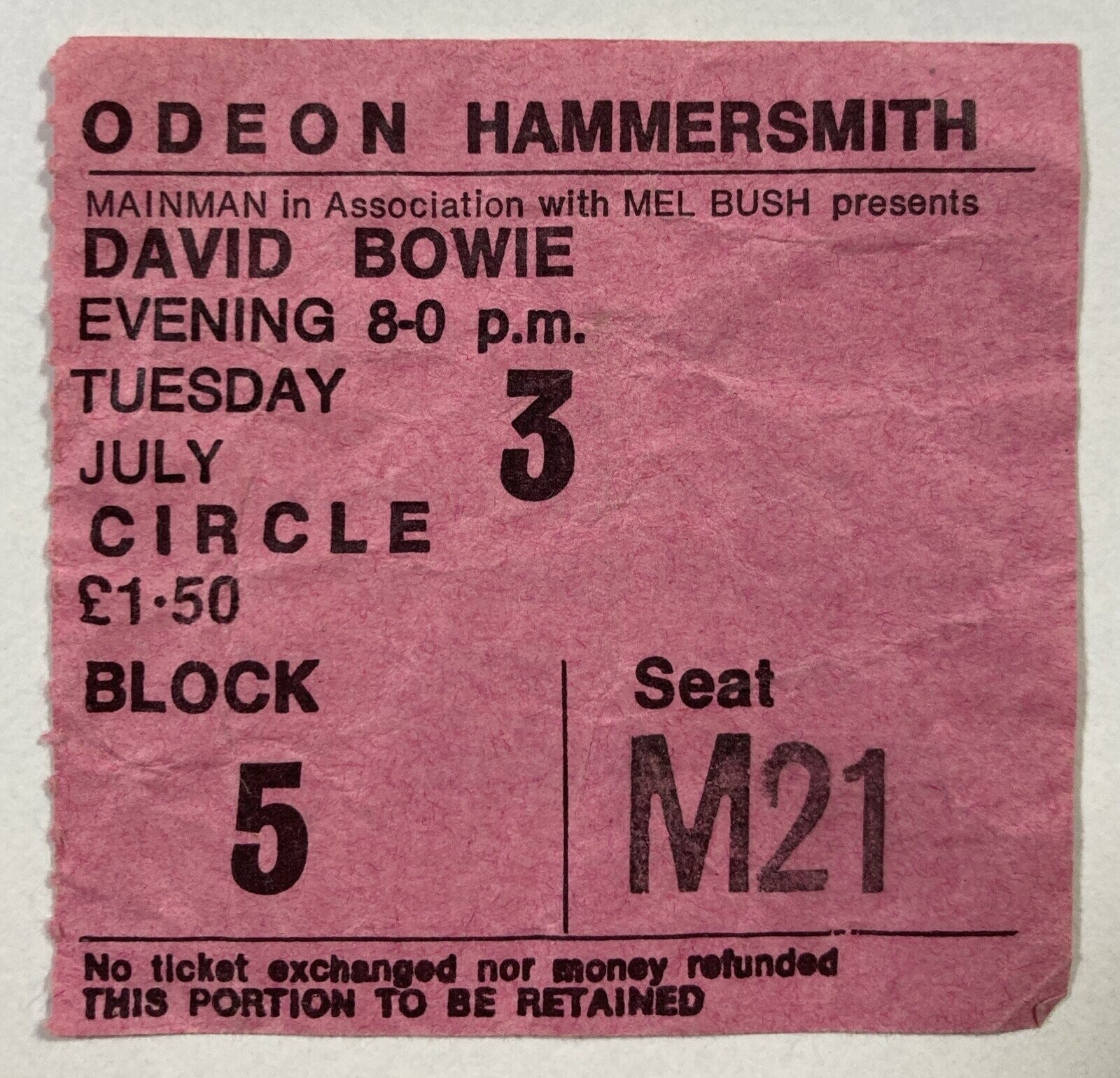 Concert Tickets From The Golden Age Of Rock Shows