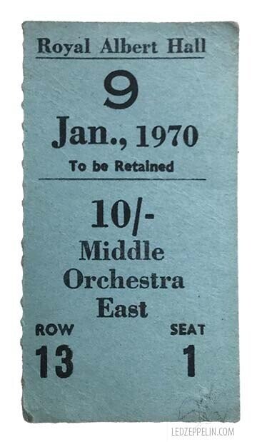 Concert Tickets From The Golden Age Of Rock Shows