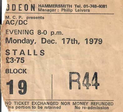 Concert Tickets From The Golden Age Of Rock Shows