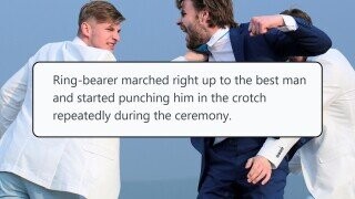 33 Instances of Wild Behavior Seen at Weddings