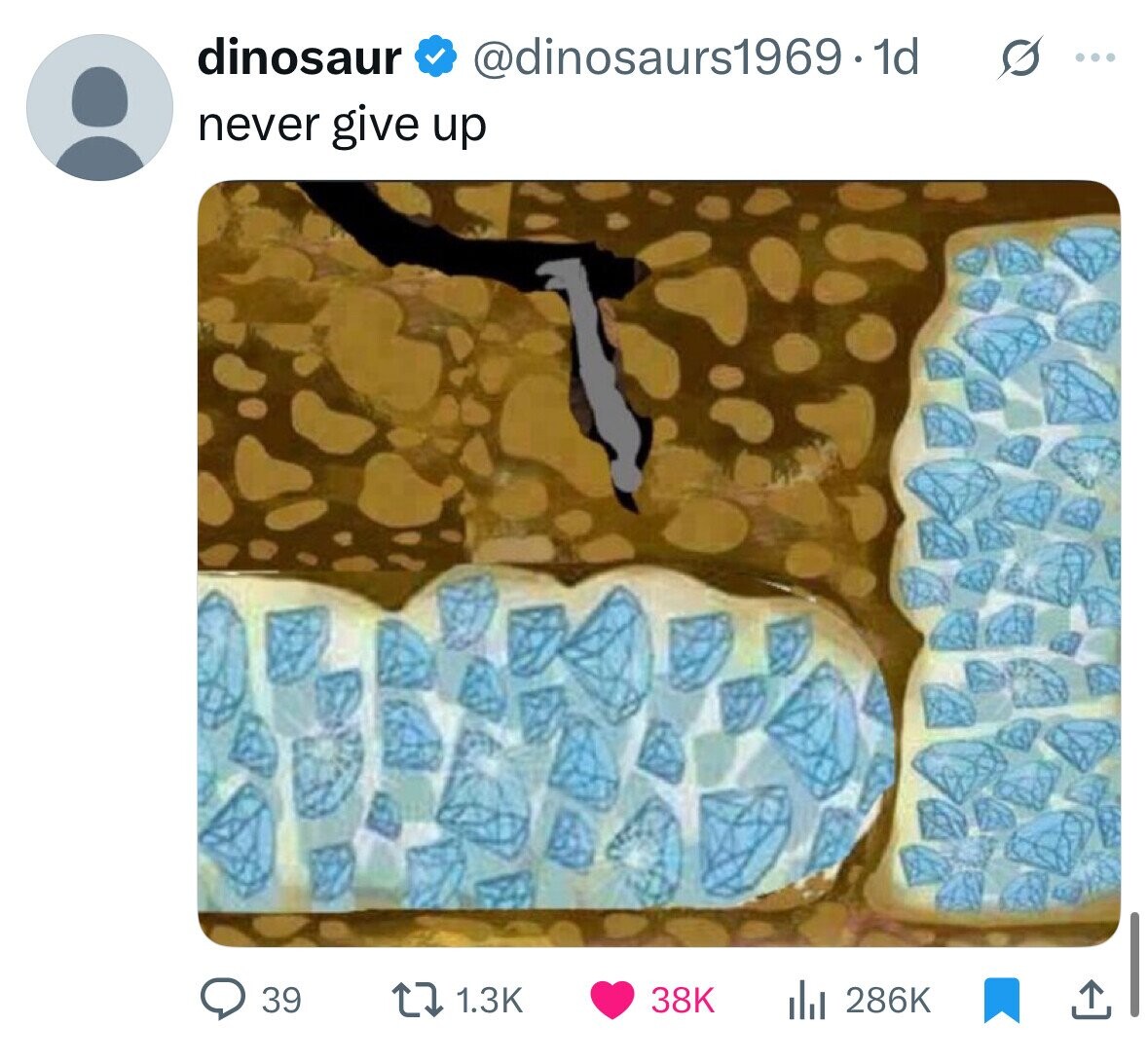 dinosaur @dinosaurs1969.1d s ... never give up 39 1.3K 38K 286K 