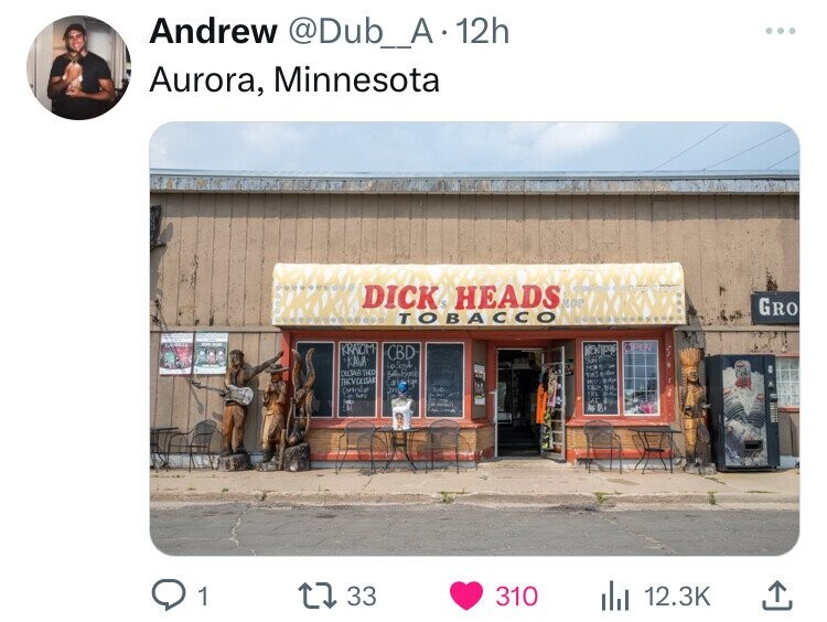 Andrew @Dub_A.12h Aurora, Minnesota DICK HEADS the ROC GRO TOBACCON KRAOM NEWYORG PEN CBD KAVA SH Ср Scrude HOL THED ... THCVDEGAN TO Avil Cartolar her 1 33 310 12.3K 
