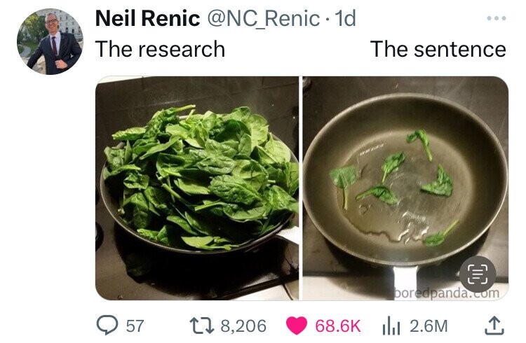 Neil Renic @NC_Renic 1d ... The research The sentence boredpanda.com 57 8,206 68.6K 2.6M