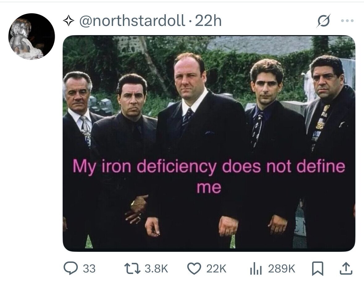 @northstardoll. 22h ... My iron deficiency does not define me 33 3.8K 22K 289K 