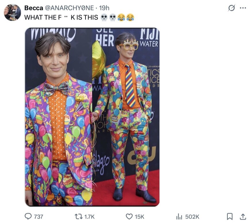 Весса @ANARCHYONE 19h S ... WHAT THE EF .. KIS THIS O OLL rid HER WATER 29-ANNUA KIA TICS ICE D S WA TH ОН ARD U alageo C 737 1.7K , 502K 15K 