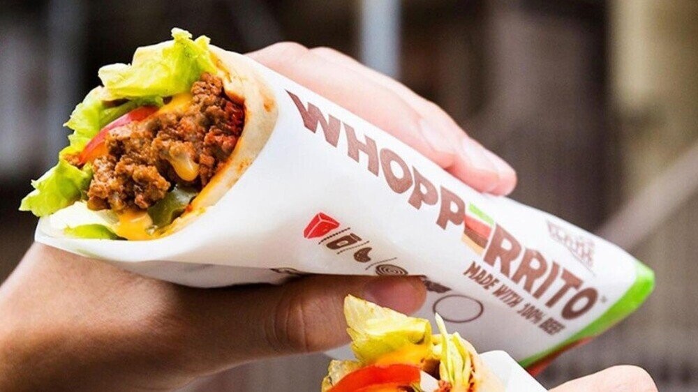 WHOPPERRITO MADE WITH 100% BEEF 