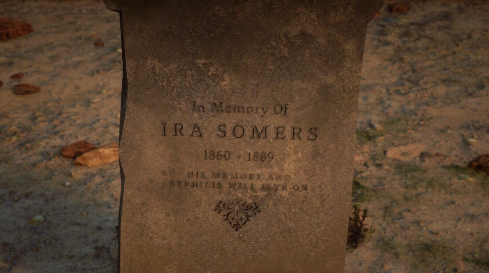 la Memory OF IRA SOMERS 1860 - 1889 HIS MEMORY AND SYPHILIS WILL MYEON 