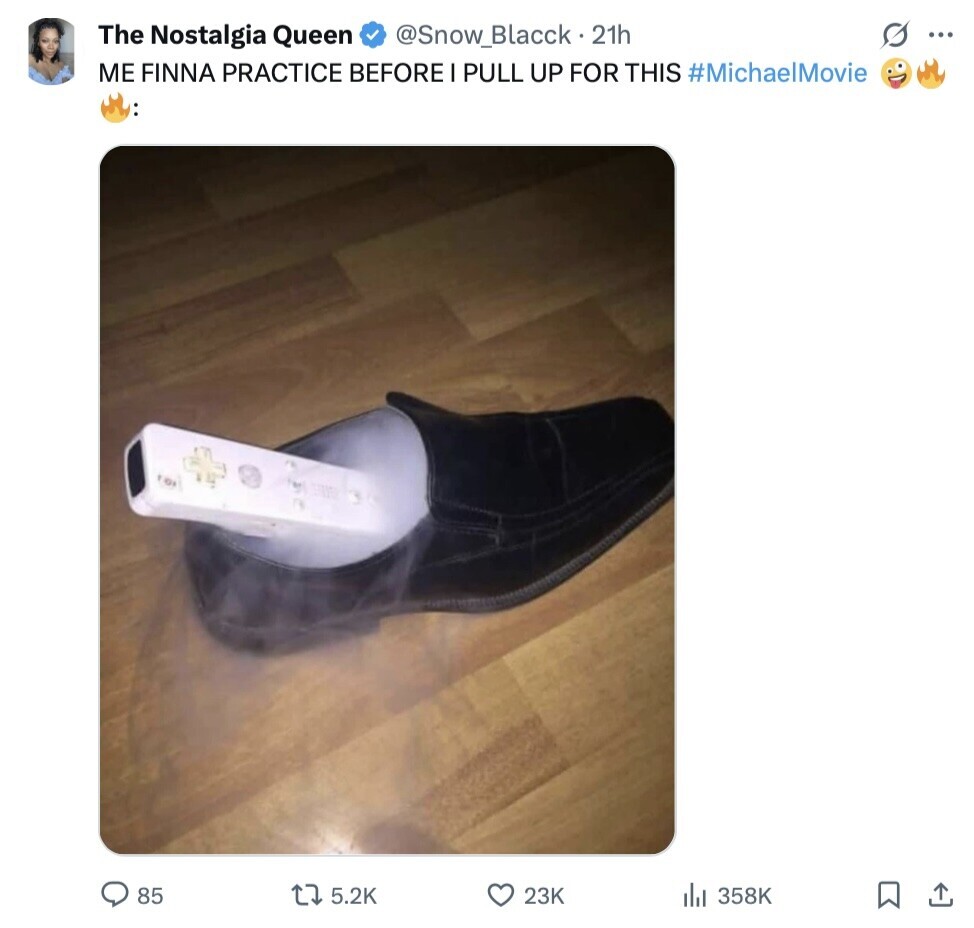 S The Nostalgia Queen @Snow_Blacck.21h ... ME FINNA PRACTICE BEFORE I PULL UP FOR THIS #MichaelMovie 85 5.2K 23K 358K 