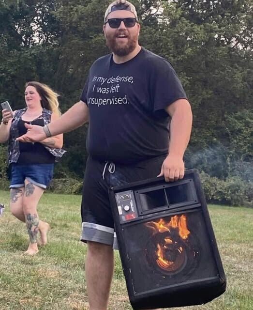 In my defense, / was left unsupervised.