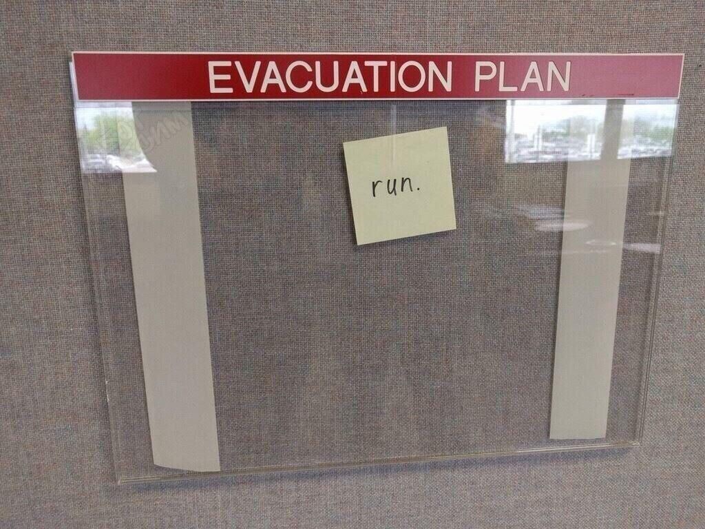 EVACUATION PLAN run.